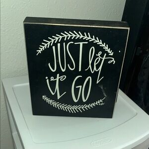 Black and White Decorative Sign